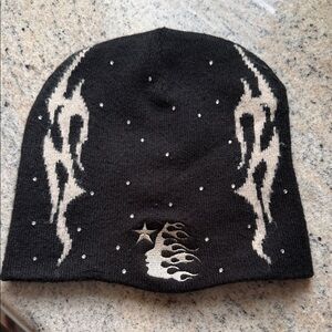 Hellstar rhinestone beanie hat cap streetwear